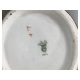 2 -,Antique Ioga Warwick Longa Hand Painted Porcelain Vases