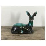 Vintage Drip Glaze Blue Mountain Pottery Deer Figurine