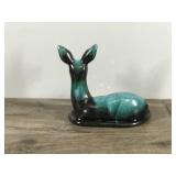 Vintage Drip Glaze Blue Mountain Pottery Deer Figurine