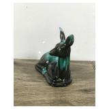 Vintage Drip Glaze Blue Mountain Pottery Deer Figurine