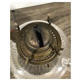 3 - Vintage Kerosine Oil Lamps with a Pack of Oil Lamp Wicks - All 3 of them glow green when you put a black light on them