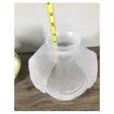 3 - Vintage Glass Lamp Shades