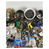 Lot of Hardware & More - Brass Valves - Copper Piping - Solder - Gaskets - Washers - Nails  -  Electrical - Plumbing and More