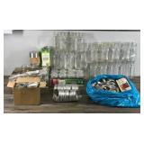 Lot of Canning Jars and Lids