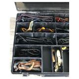 Phantom Plano Double Sided Tackle Box full of Artificial Fishing Lures