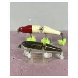 2 - Collectible Wooden Creek Chub Pikie / Minnow Fishing Lures