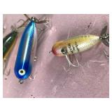 Lot of 10 Collectible Heddon Fishing Lures