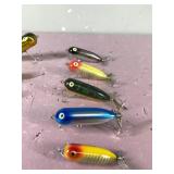Lot of 10 Collectible Heddon Fishing Lures