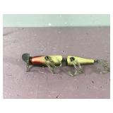 Large Collectible Wooden Creek Chub Pikie Fishing Lure