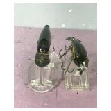 2 - Collectible Wooden Fishing Lures - Creek Chub Pikie & Injured Minnow