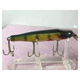 2 - Collectible Wooden Fishing Lures - Creek Chub Pikie & Injured Minnow