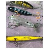 Lot of 10 Collectible Heddon Fishing Lures