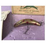 Collectible Wooden Flatfish X5 Fishing Lure with Box