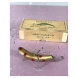 Collectible Wooden Flatfish X5 Fishing Lure with Box