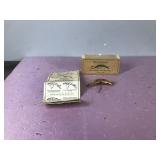 Collectible Wooden Flatfish X5 Fishing Lure with Box