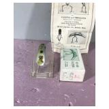 Collectible Wooden Fly Rod Flatfish F-6 Fishing Lure with Box