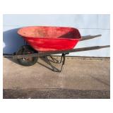 Red Wheel Barrel