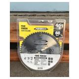 Rigid 10” Miter Saw Mounted on Platform with Extra New Blade