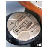 Miller Golf Bag with Clubs, Golf Balls, Nike Golf Shoes, Ty’s and More - See pictures for clubs