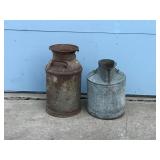 2 - Vintage Milk Cans