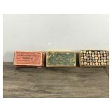 2 - Really Old Winchester Ammo Boxes with Ammo in them - see description for more info