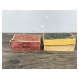 2 - Really Old Winchester Ammo Boxes with Ammo in them - see description for more info