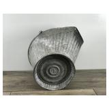 Vintage Galvanized Fireplace Charcoal Bucket