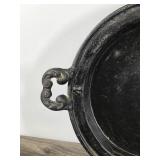 Vintage Cast Iron Griddle - Has the Number 4 by the Handle