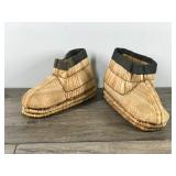 Vintage Hand Made Japanese Straw Shoes