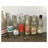 Lot of Vintage Beverage Bottles - see description for more info