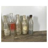 Lot of Vintage Beverage Bottles - see description for more info