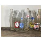 Lot of Vintage Beverage Bottles - see description for more info