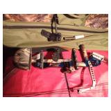 Compound bow with case and accessories