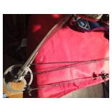 Compound bow with case and accessories