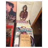 1925-2008 Sonmg books and banjo playing books including Bob Dylan and Kris kistopherson guitar playing song books