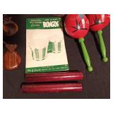 Bongos, Morroccos, sticks, how to play banjo books and more