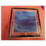 Stained glass duck picture