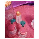 1 Vintage syrup pitcher, vintage S&P shakers, vintage sugar shaker,