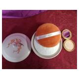 2 vintage powder boxes