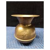 Brass Pony Express spittoon