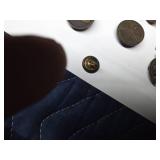Tackle box of Military buttons with Mfg Co. stamped on back on some