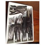 Tray of silverware