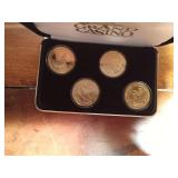 1995 - 1996 Wildlife Series II Grand casino coins in original case