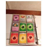 Binder of 9+0 Pokemon trading cards