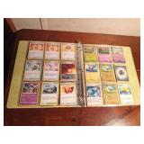 Binder of Pokemon trading cards