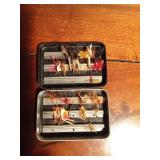 Vintage Sterling Quality Perrine fly tin of flies