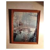 Framed deer print