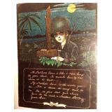 A vintage screen print from Vietnam