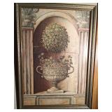 Vintage Signed framed print by Elaine Vollherbst