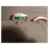 2 Vintage wooden fishing lures